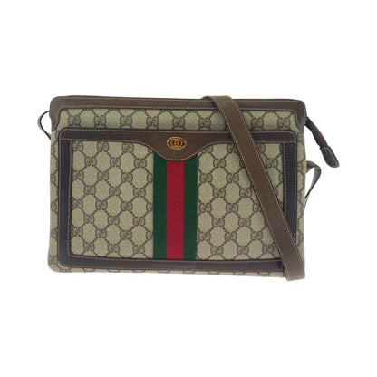 Gucci Vintage Old Gucci Sherry Line Beige Brown GG Supreme Canvas 001 16 4085