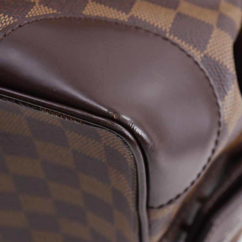 Louis Vuitton Vasslav N41537 Damier Canvas Brown Ce0026 Unisex Boston Bag