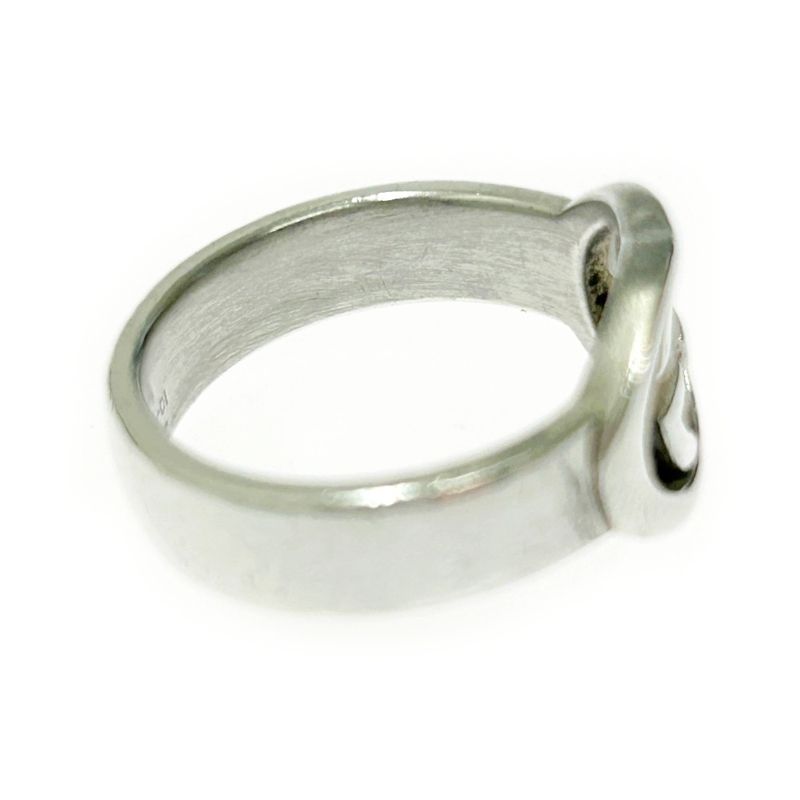 Gucci Silver Interlocking G Ring 5.2g 925 Engraved 365550 Ring
