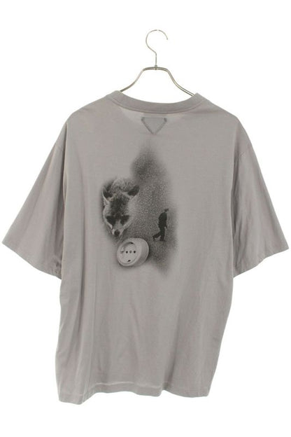 Prada 22SS Ujn822 Transfer Print T-shirt Men's XL