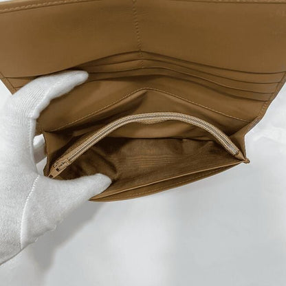 Celine Bifold Long Wallet Brown Macadam Wallet Excellent Condition PVC Leather