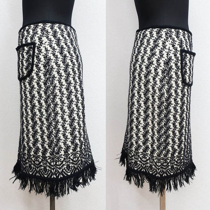 Chanel Skirt Black White Black White P24448v01744 Notation Size 04A