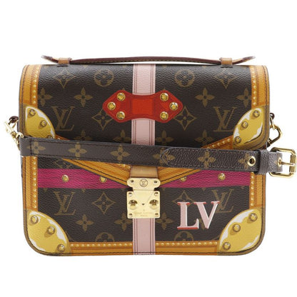 Louis Vuitton Pochette Metis Summer Trunk Monogram Canvas Brown Dr2178 Ladies