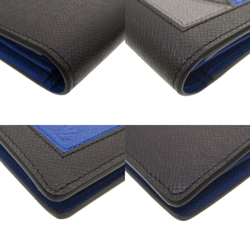 Louis Vuitton Taiga Portefeuille Brazza V Shape Noir Black M30791 Long Wallet