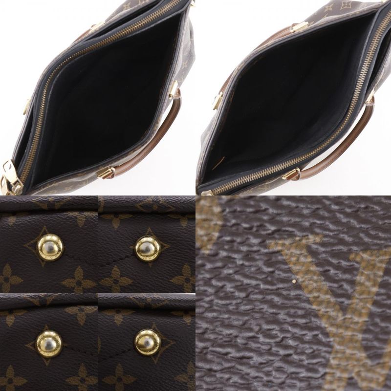 Louis Vuitton Pallas 2WAY Shoulder M41064 Monogram Canvas Noir Black Brown