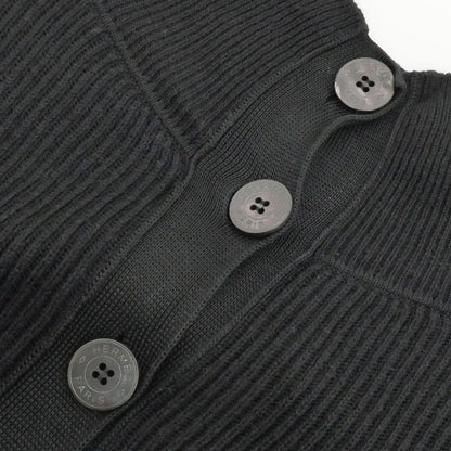 Hermes Micro Dress Do Re Bookle 36 BK Black Short Sleeve One Piece