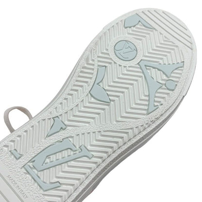 Louis Vuitton Charlie Line Monogram Sneakers Shoes Fabric Leather Pink White