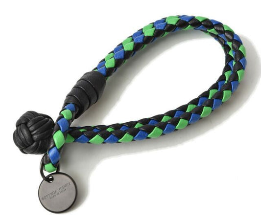 Bottega Veneta Bracelet Bangle Bottega Veneta Intrecciato Double Blue Green
