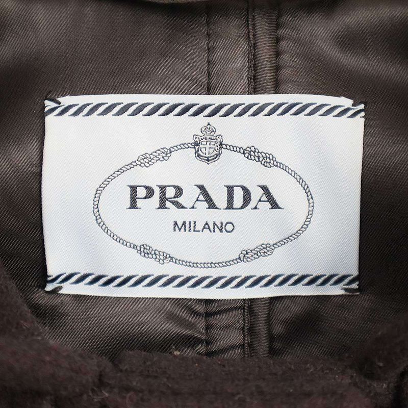 Prada 23aw Cropped Duffle Jacket Short Duffle Jacket P515oe 10kw Navy 40