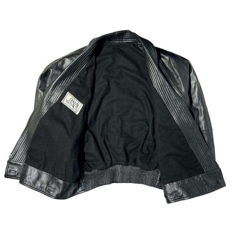 Gianni Versace 80's Vintage Kimono Leather Blouson 80's Vintage Kimono Leather