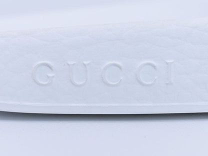 Authentic Gucci × Palace Logo Sherry Line Sandals 39 Rubber White Khaki Red