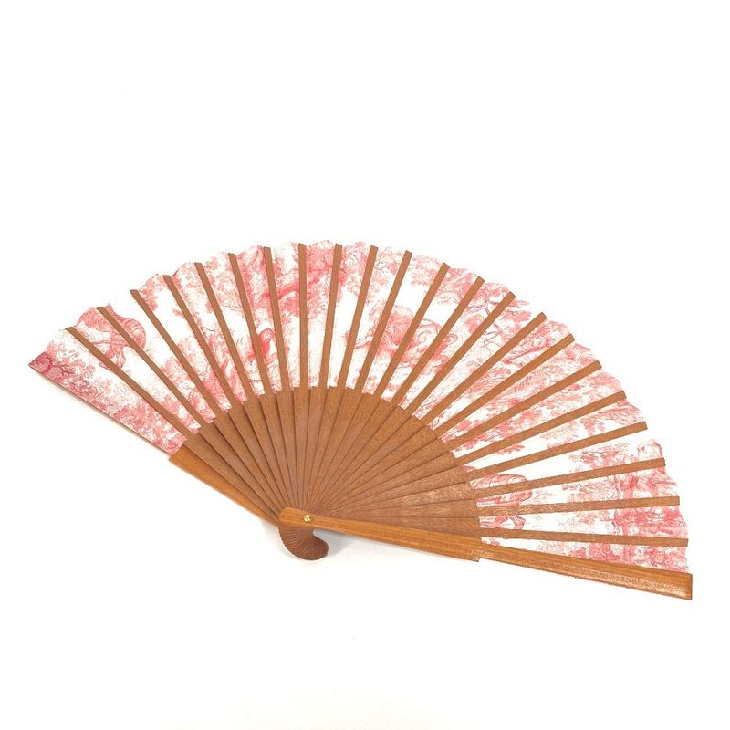 DIOR Miscellaneous Goods Twirldujuy Fan Wood Orange