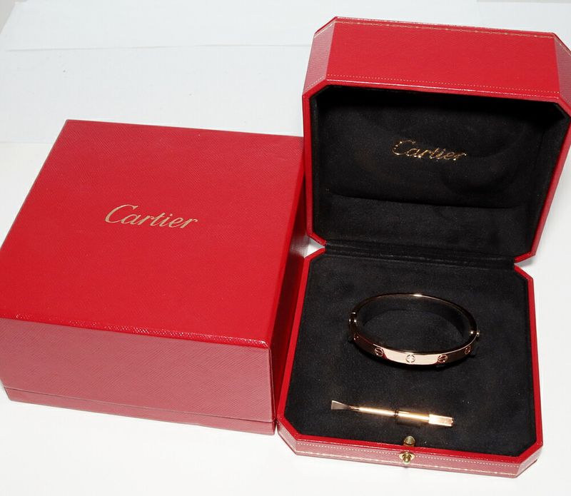 Cartier Bracelet Bangle 18K Pink Gold Love Bracelet