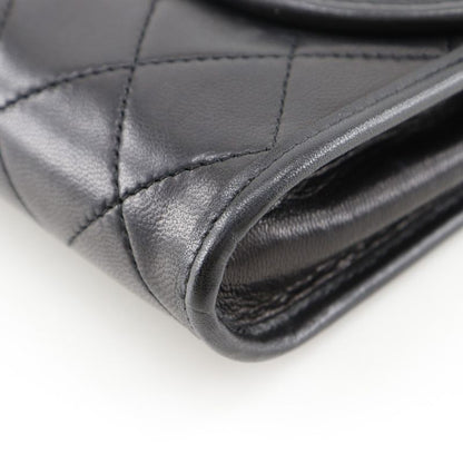 Chanel Matelasse Mini Chain Shoulder C00060 Lambskin Black Ladies Shoulder Bag