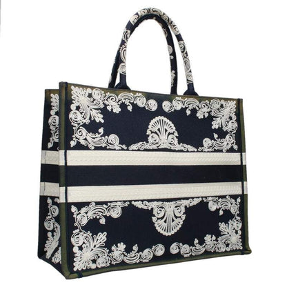 Dior BOOK TOTE Book Tote Large Gradient Finish Cornelia Embroidered Tote Bag
