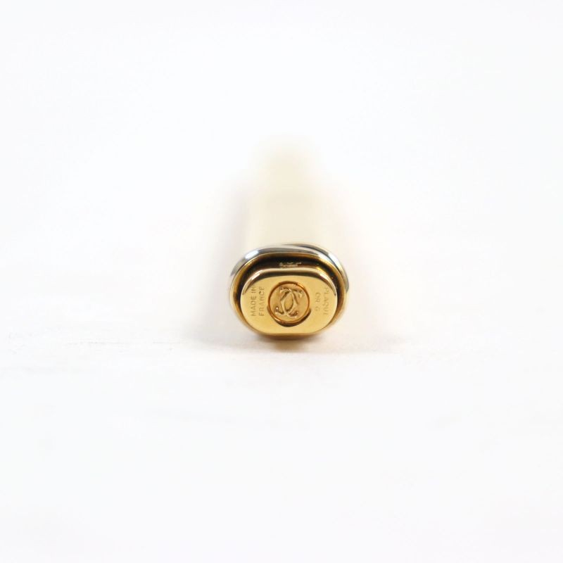 Cartier Vintage Trinity Allover Cap Ballpoint Pen Gold Made In
