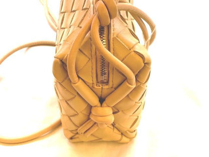 Pretty Bottega Veneta - Mini Loop Camera Bag 680254 Leather Beige Shoulder Bag