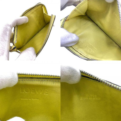 Loewe Fragment Case Card Case Anagram Coin Case Wallet Brand Coin Purse Yellow