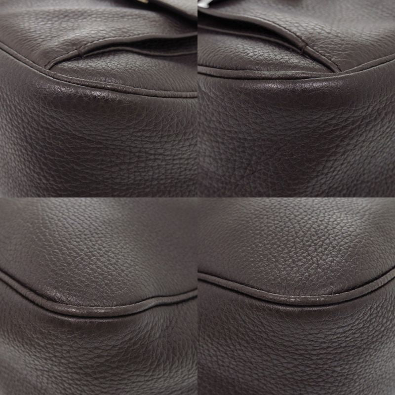 Gucci 293581 One Shoulder Bag Leather Dark Brown Handbag 1175 Gucci