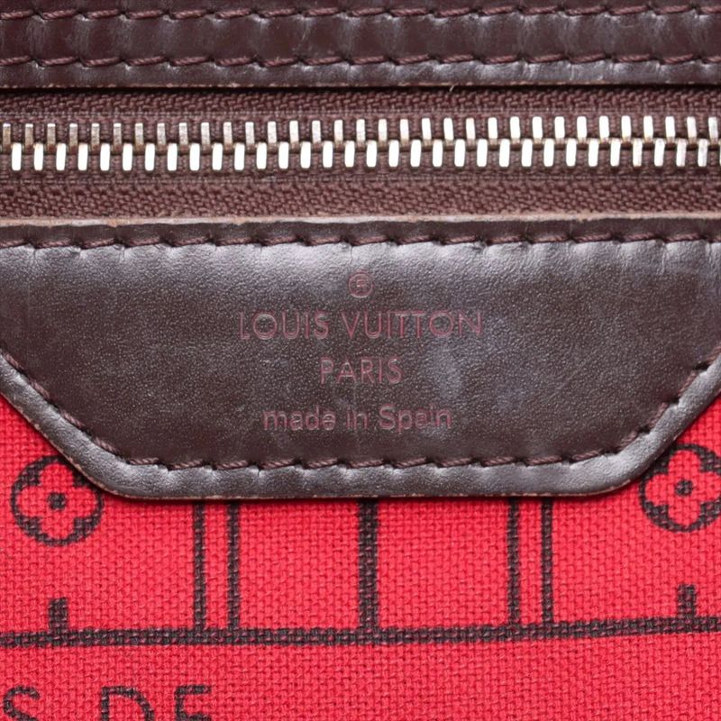 Louis Vuitton Damier Neverfull MM M51105 Leather Tote Bag Shoulder Hand A4