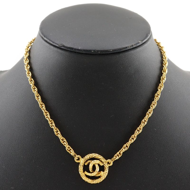 Chanel Coco Mark Vintage Gold Plated Ladies 13.6g Necklace