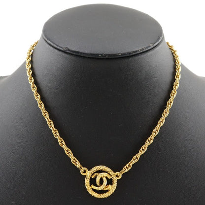 Chanel Coco Mark Vintage Gold Plated Ladies 13.6g Necklace