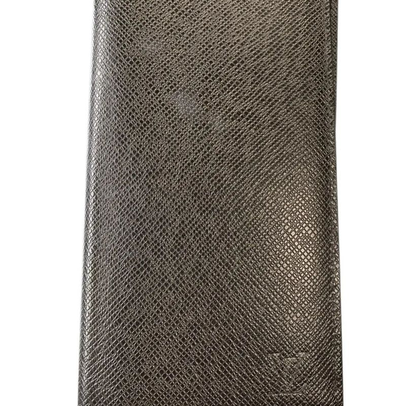 2577 Louis Vuitton Portefeuille Brazza Long Wallet M32572 Taiga Ardoise Black