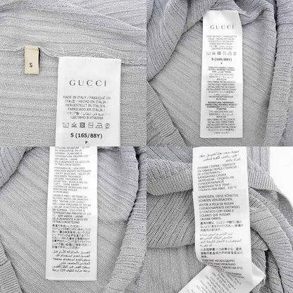 Gucci Cardigan Crystal Button S Size Silver - 765717 Long Sleeve