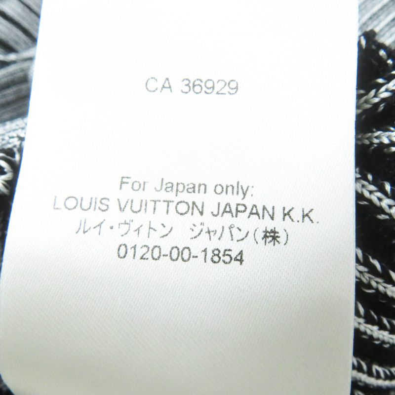 Louis Vuitton 22SS Trumpet Sleeve Cardigan Black Gray M With Box Made In Italy