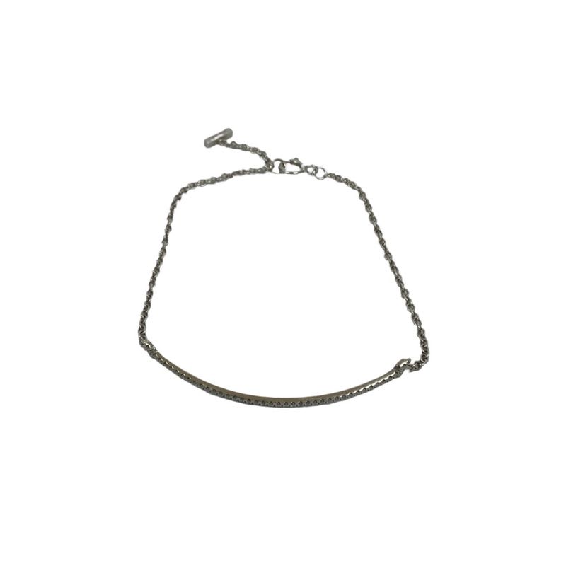 Tiffany & Co T Smile Bracelet 18kwhite Gold Diamond