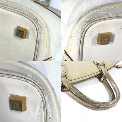 Louis Vuitton Handbag Lockit MM Lockit MM M91874 Suhari Leather Bronze White