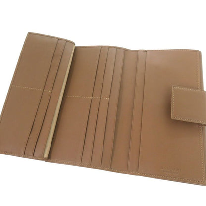 Bulgari Colore Trifold Long Wallet W Hook 33385 Long Leather Brown 1242 Bvlgari