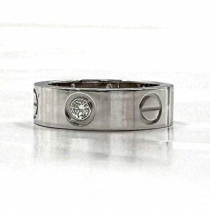 Cartier Ring Love Ring F22115 White Gold Wg Love
