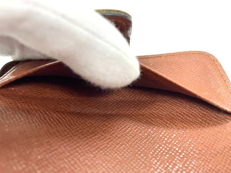 Louis Vuitton Monogram Compact Zipped Folding Wallet M61667 Brown Made In Spain