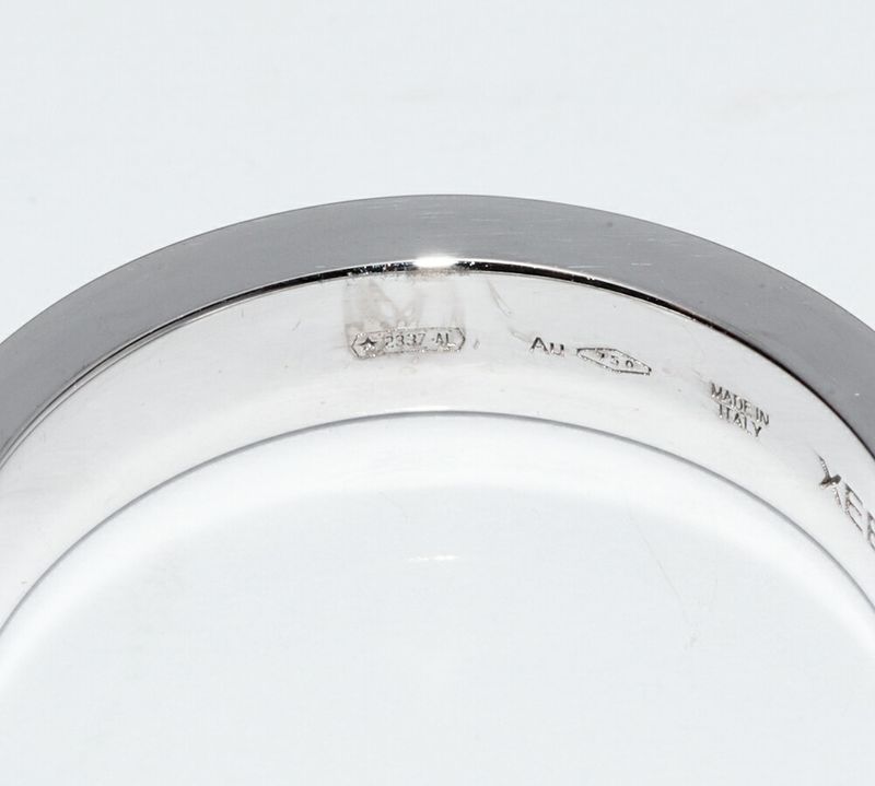 Bulgari Ring 18K White Gold Diamond 1p(004ct) Bzero1 Ring Bulgari Double Logo