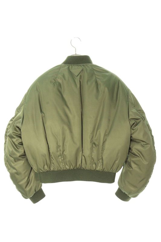 Prada Sgc350 Re-nylon Cropped MA-1 Bomber Jacket Blouson Men's S