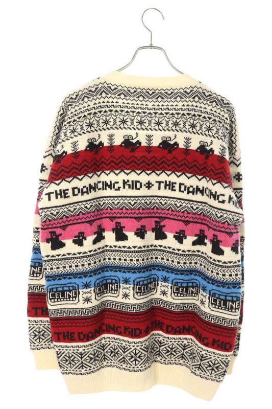 Celine 21SS 2a08l715m Wool Jacquard Loose Cardigan Men's M