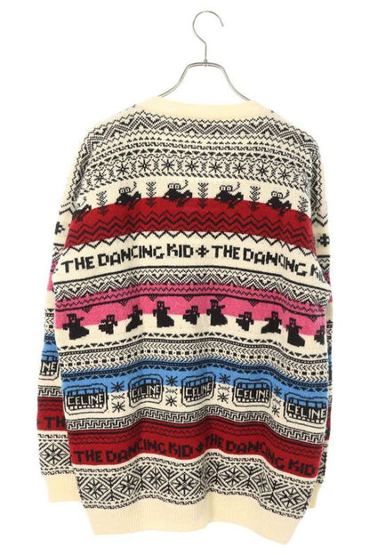 Celine 21SS 2a08l715m Wool Jacquard Loose Cardigan Men's M