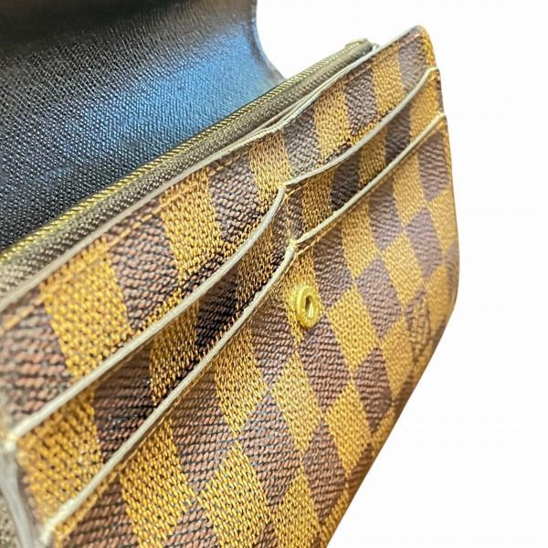 Louis Vuitton Damier Portefeuille Sarah N61734 Long Wallet Unisex