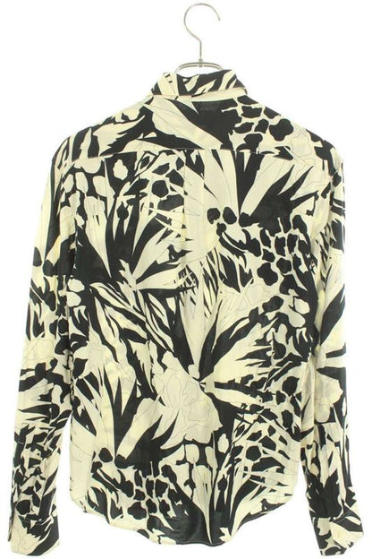 Saint Laurent Paris 520149 Y2a27 Floral Print Allover Long Sleeve Shirt Men's 36