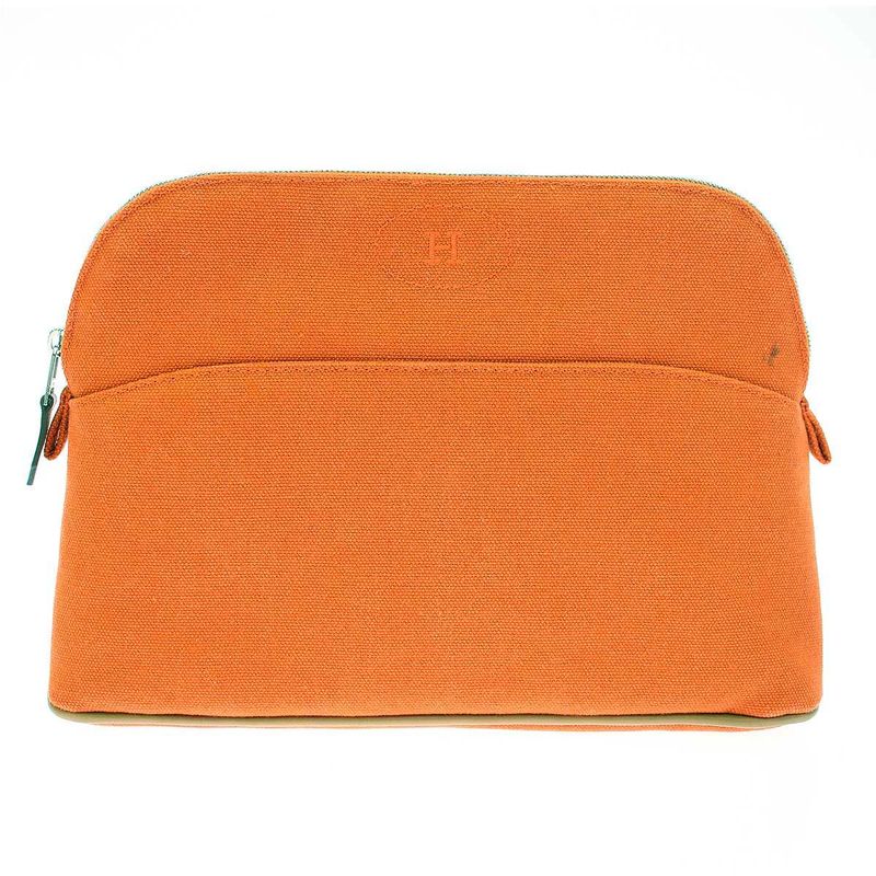 Hermes Bolide Pouch MM Bolide Canvas Pouch Orange
