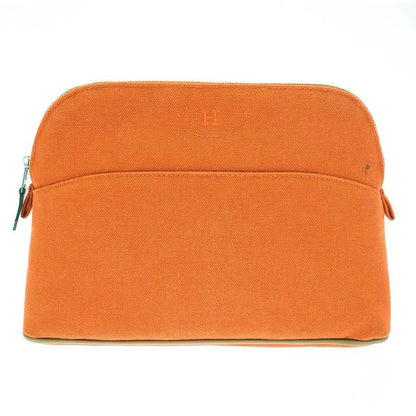 Hermes Bolide Pouch MM Bolide Canvas Pouch Orange