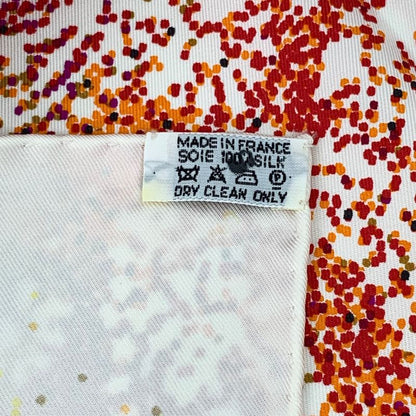 Hermes Scarf Silk Carre 90 Indian Dust White