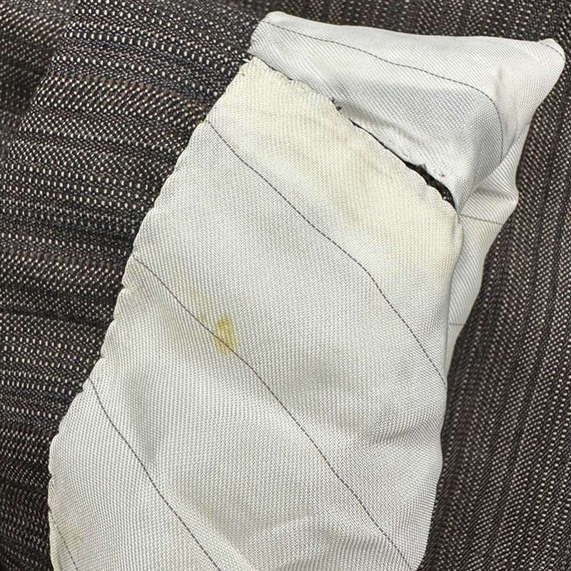 Prada Multi-Stripe 2b Tailored Jacket Brown 48