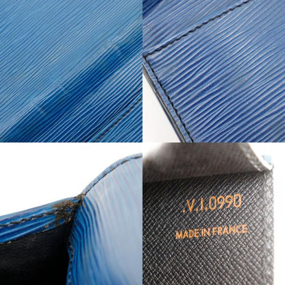 Louis Vuitton Art Deco Second Bag M52635 Epi Leather Toledo Blue Ladies Clutch