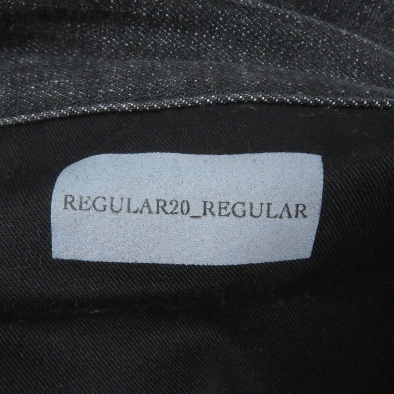 DIOR 313ds14b315x Logo Patch Leather Patch Button Fly Denim Pants Jeans Black