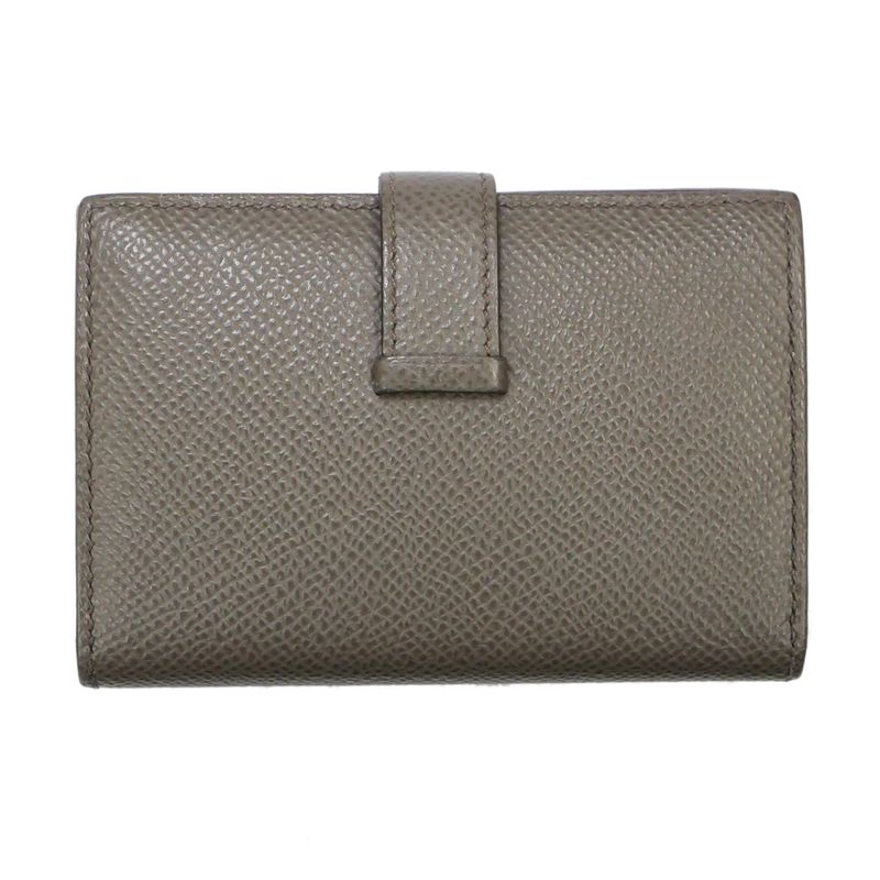 Hermes Bearn Mini Compact Wallet Ethane Silver-hardware Epson Y