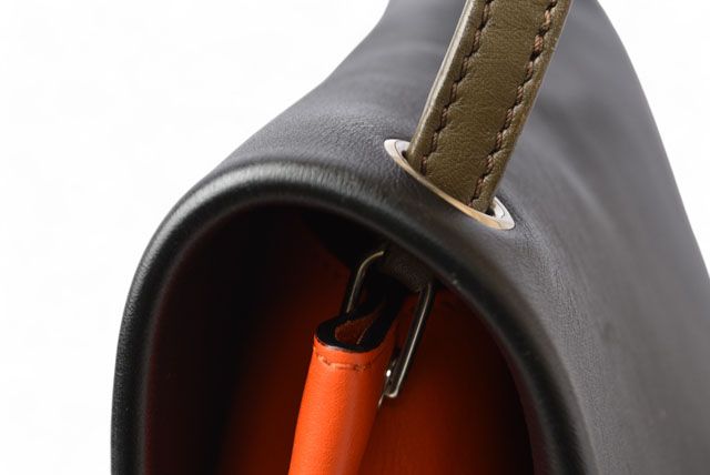 Celine Shoulder Bag Clutch Bag Celine ALL SOFT ALL SOFT Black Orange Khaki 17218