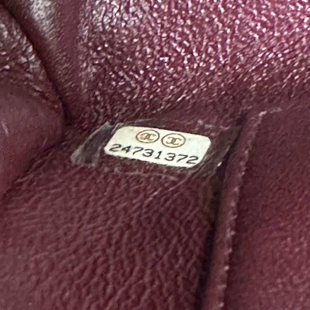 CHANEL Caviar Lizard Embossed Quilted Small Coco Handle Flap Burgundy