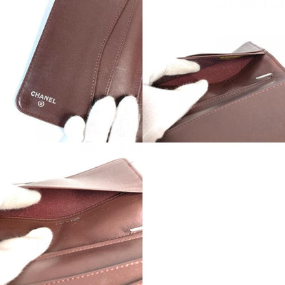 Chanel Passport Case CC Logo Coco Mark Matelasse Quilted Leather Black